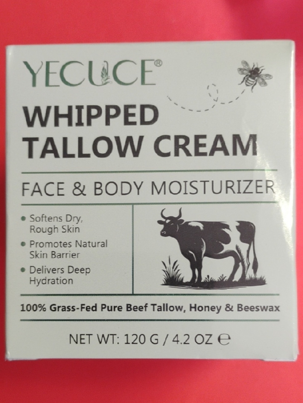 Whipped Tallow Cream Face & Body Moisturizer - White